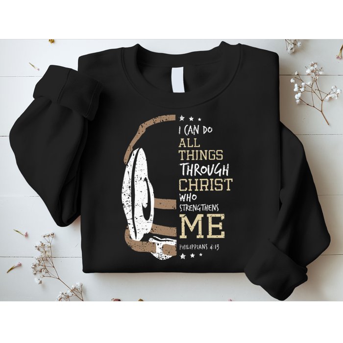 Philippians 4 13 I Can Do All Things Christian Wrestling Sweatshirt
