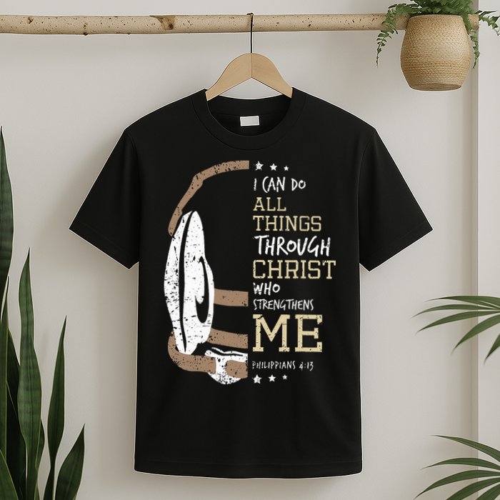Philippians 4 13 I Can Do All Things Christian Wrestling T-Shirt