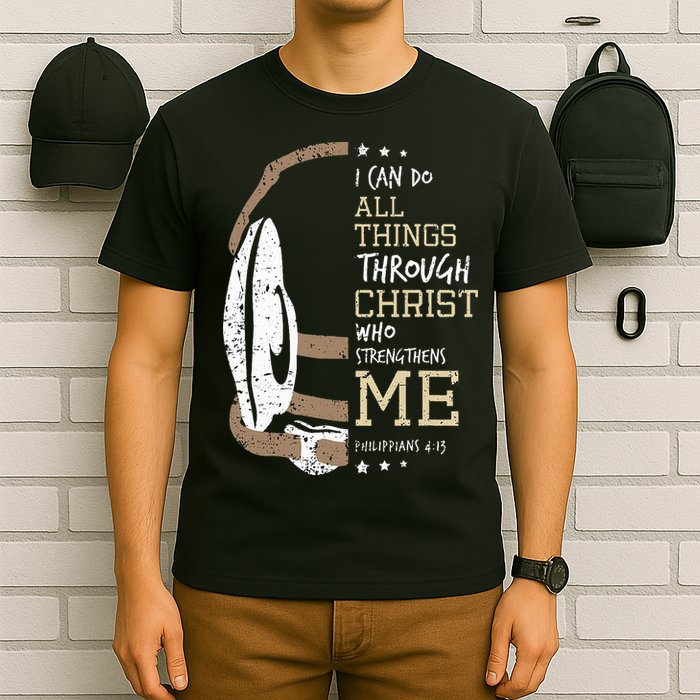 Philippians 4 13 I Can Do All Things Christian Wrestling T-Shirt