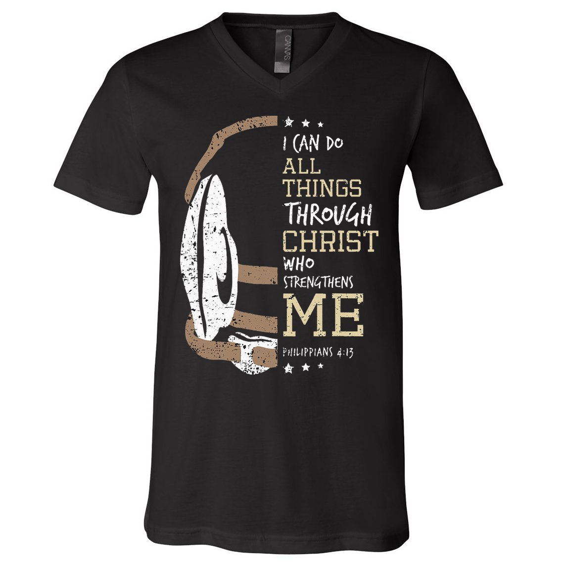Philippians 4 13 I Can Do All Things Christian Wrestling V-Neck T-Shirt