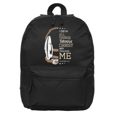 Philippians 4 13 I Can Do All Things Christian Wrestling 16 in Basic Backpack