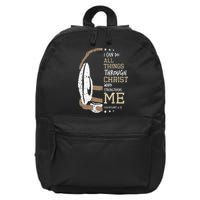 Philippians 4 13 I Can Do All Things Christian Wrestling 16 in Basic Backpack