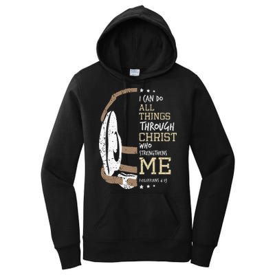 Philippians 4 13 I Can Do All Things Christian Wrestling Women's Pullover Hoodie