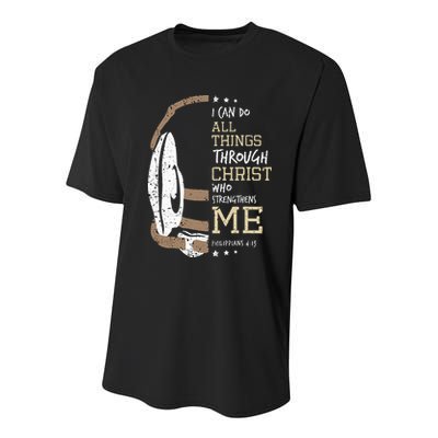 Philippians 4 13 I Can Do All Things Christian Wrestling Youth Performance Sprint T-Shirt