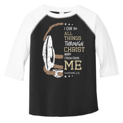 Philippians 4 13 I Can Do All Things Christian Wrestling Toddler Fine Jersey T-Shirt