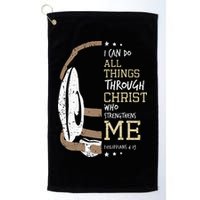 Philippians 4 13 I Can Do All Things Christian Wrestling Golf Towel