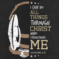 Philippians 4 13 I Can Do All Things Christian Wrestling Golf Towel