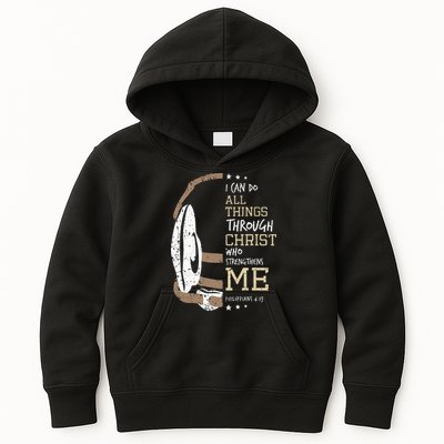 Philippians 4 13 I Can Do All Things Christian Wrestling Kids Hoodie