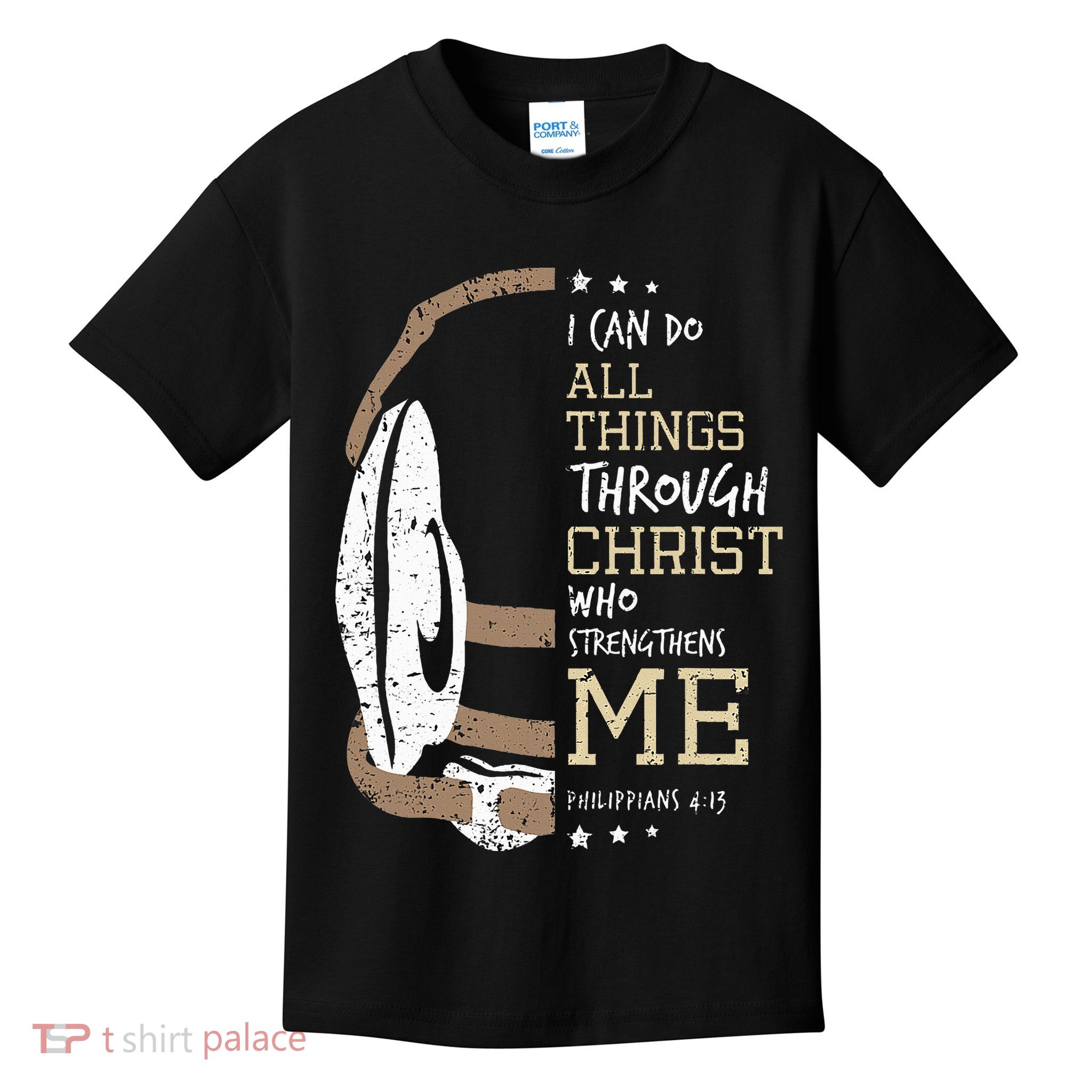 Philippians 4 13 I Can Do All Things Christian Wrestling Kids T-Shirt
