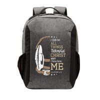Philippians 4 13 I Can Do All Things Christian Wrestling Vector Backpack