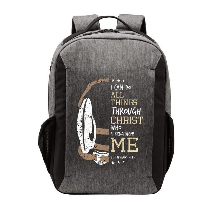Philippians 4 13 I Can Do All Things Christian Wrestling Vector Backpack