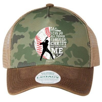 Philippians 4 13 I Can Do All Things Through Christ Who Strengthens Me Baseball Legacy Tie Dye Trucker Hat