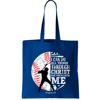 Philippians 4 13 I Can Do All Things Through Christ Who Strengthens Me Baseball Bag