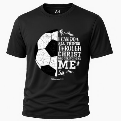 Philippians 4 13 I Can Do All Things Through Christ Who Strengthens Me Soccer Performance Shirt