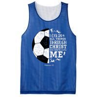 Philippians 4 13 I Can Do All Things Through Christ Who Strengthens Me Soccer Mesh Reversible Basketball Jersey Tank