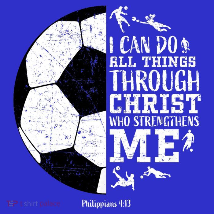 Philippians 4 13 I Can Do All Things Through Christ Who Strengthens Me Soccer Magnet