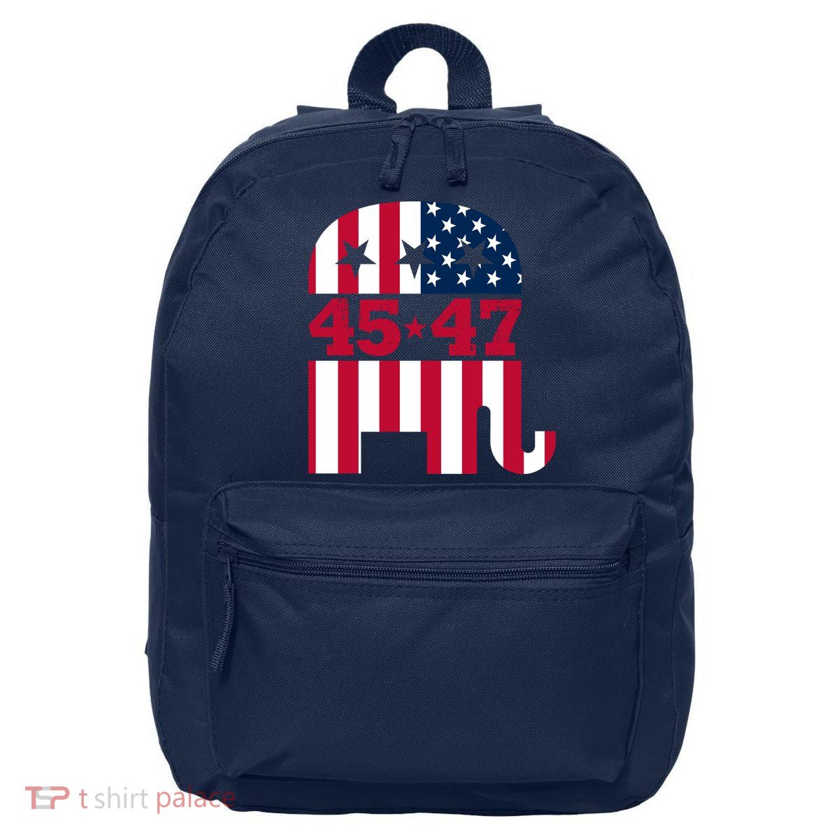 Pro 45 47 Trump 2024 American Flag 16 in Basic Backpack