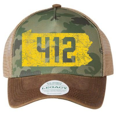 Pittsburgh 412 Area Code Yinzer Retro Souvenir Legacy Tie Dye Trucker Hat