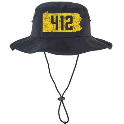 Pittsburgh 412 Area Code Yinzer Retro Souvenir Legacy Cool Fit Booney Bucket Hat