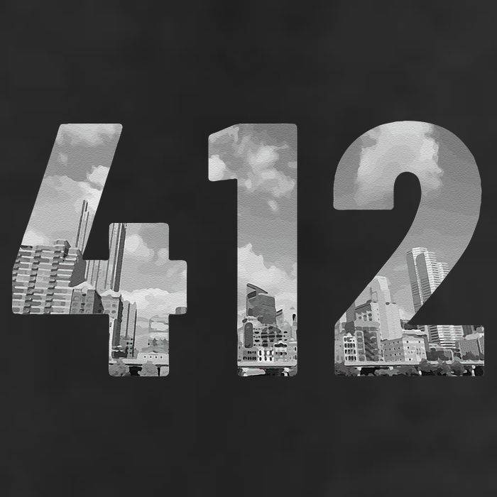 Pittsburgh 412 Area Code Skyline Pennsylvania Vintage Hat