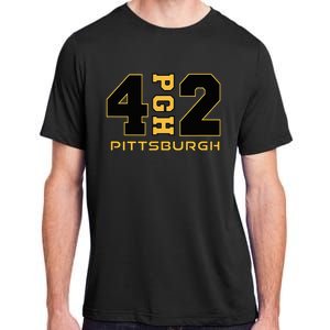 Pennsylvania 412 Area Code Burgh Steel City Local Pittsburgh Adult ChromaSoft Performance T-Shirt