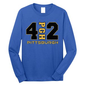 Pennsylvania 412 Area Code Burgh Steel City Local Pittsburgh Long Sleeve Shirt