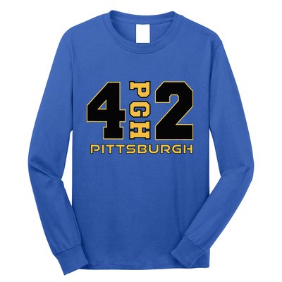 Pennsylvania 412 Area Code Burgh Steel City Local Pittsburgh Long Sleeve Shirt
