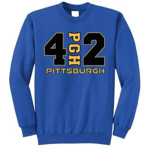 Pennsylvania 412 Area Code Burgh Steel City Local Pittsburgh Sweatshirt