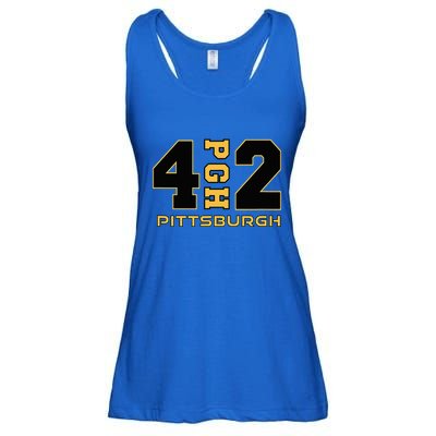 Pennsylvania 412 Area Code Burgh Steel City Local Pittsburgh Ladies Essential Flowy Tank