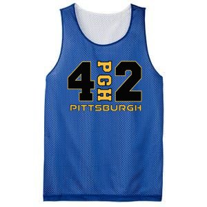 Pennsylvania 412 Area Code Burgh Steel City Local Pittsburgh Mesh Reversible Basketball Jersey Tank