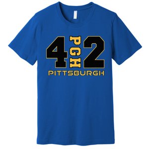 Pennsylvania 412 Area Code Burgh Steel City Local Pittsburgh Premium T-Shirt