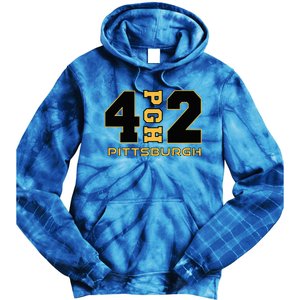 Pennsylvania 412 Area Code Burgh Steel City Local Pittsburgh Tie Dye Hoodie