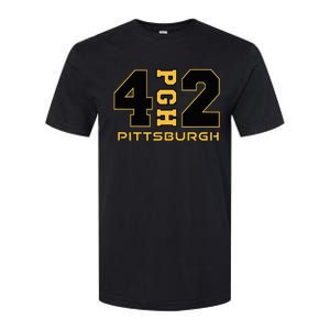 Pennsylvania 412 Area Code Burgh Steel City Local Pittsburgh Softstyle CVC T-Shirt