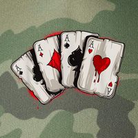 Poker 4 Aces Stud Hands Lucky Souvenir Las Vegas Legacy Tie Dye Trucker Hat