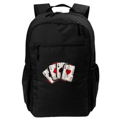 Poker 4 Aces Stud Hands Lucky Souvenir Las Vegas Backpack