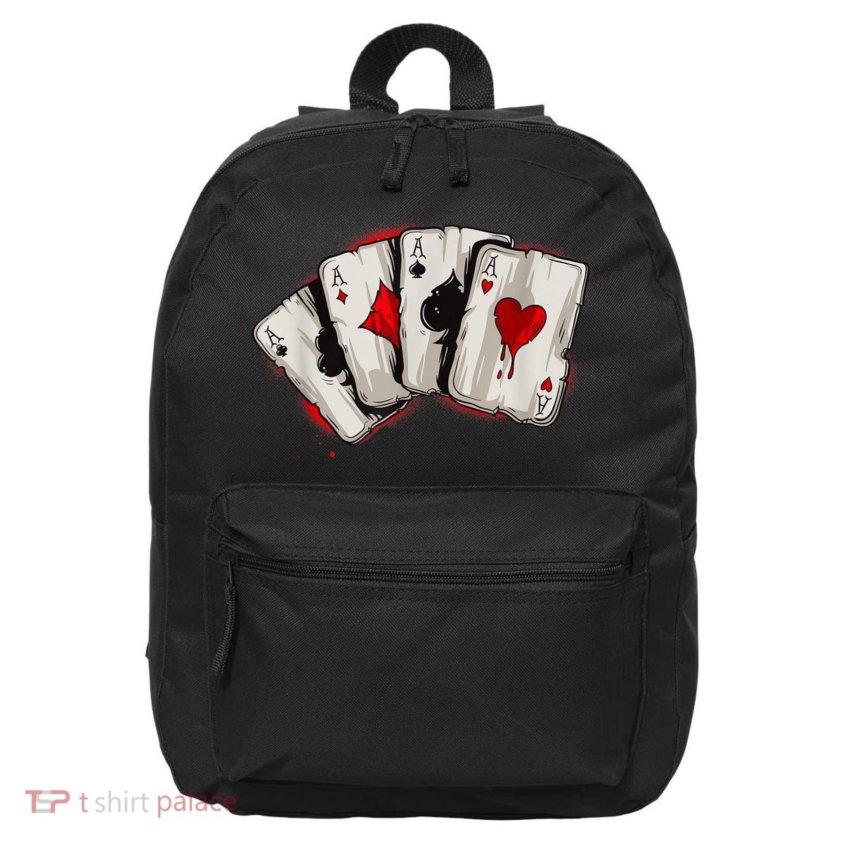 Poker 4 Aces Stud Hands Lucky Souvenir Las Vegas 16 in Basic Backpack