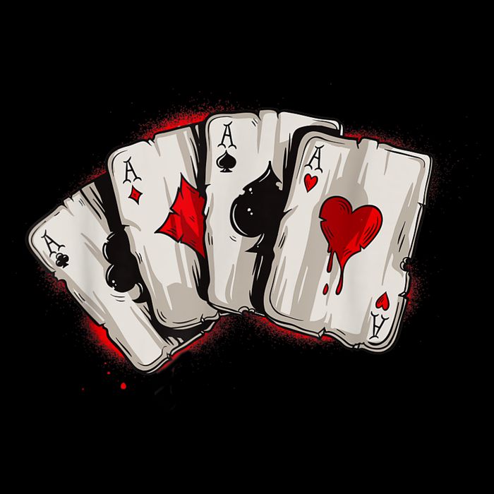 Poker 4 Aces Stud Hands Lucky Souvenir Las Vegas Mesh Reversible Basketball Jersey Tank