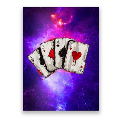 Poker 4 Aces Stud Hands Lucky Souvenir Las Vegas Poster