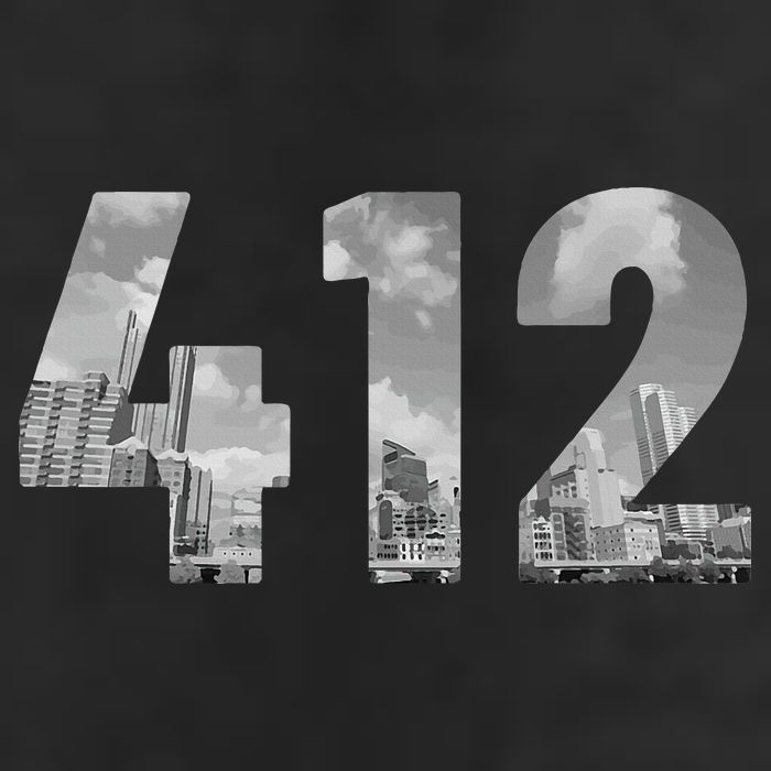 Pittsburgh 412 Area Code Skyline Pennsylvania Vintage Hat
