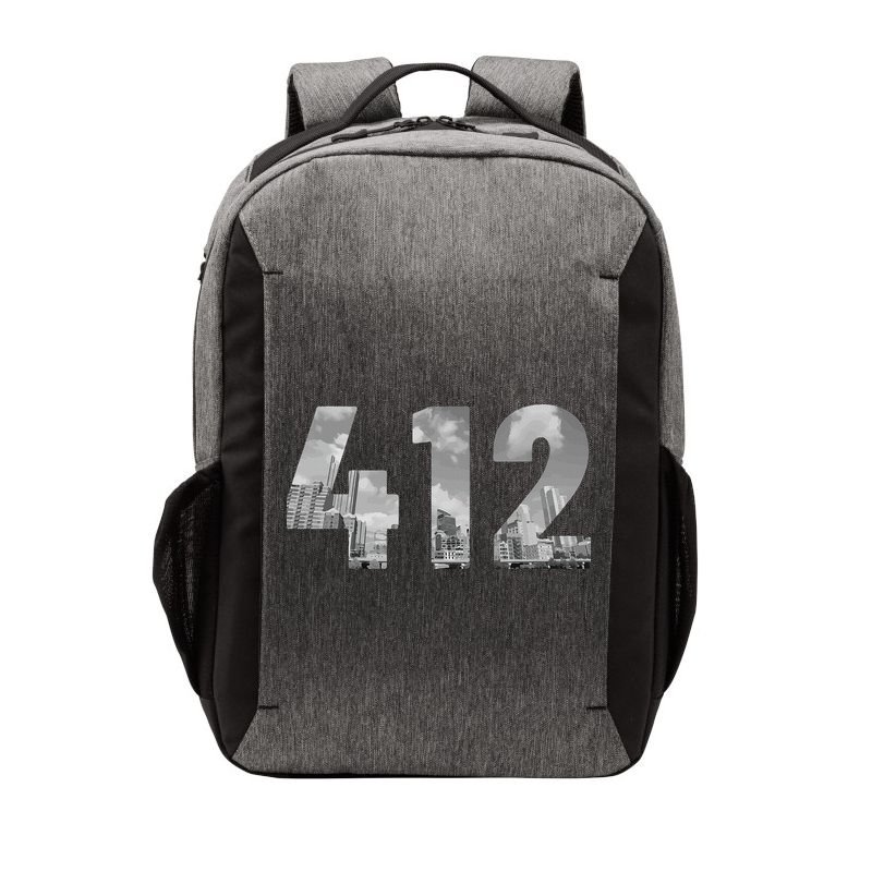 Pittsburgh 412 Area Code Skyline Pennsylvania Vintage Vector Backpack