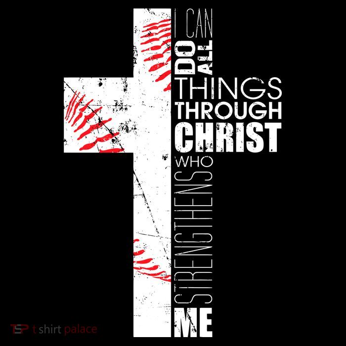 Philippians 413 Baseball Christian Cross Religious Verse 16 in Basic Backpack