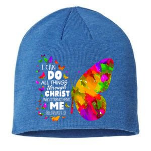 Philippians 4gift13 Butterfly Christ Bible Verse Gift Gift Sustainable Beanie