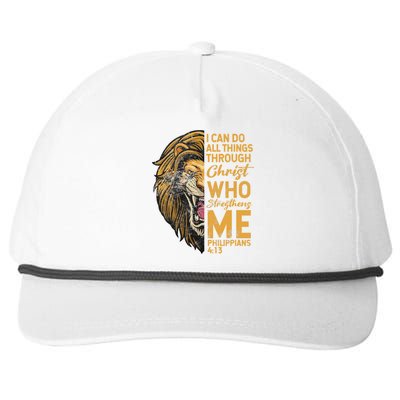 Philippians 413 Bible Quote Scriptures Christian Snapback Five-Panel Rope Hat