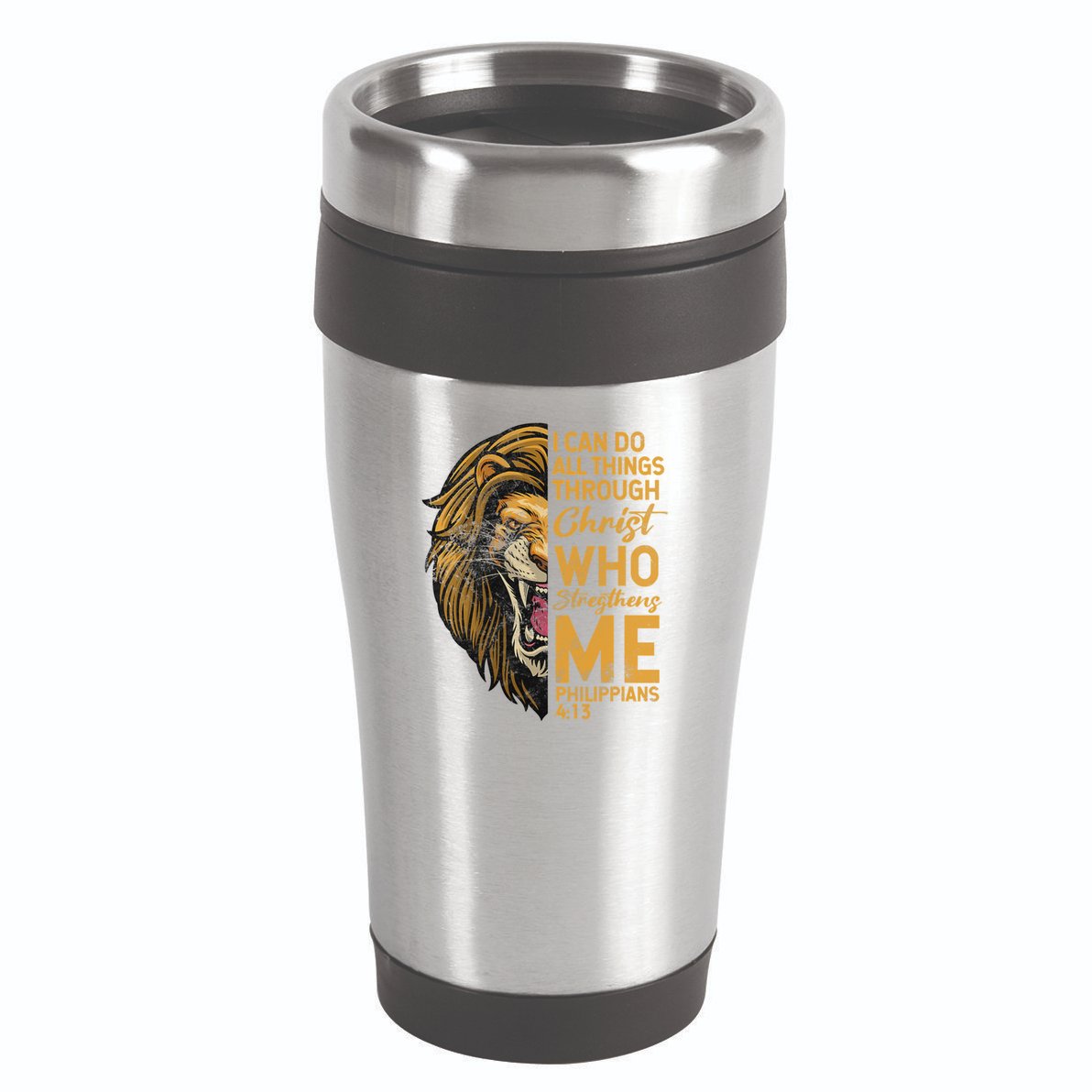 Philippians 413 Bible Quote Scriptures Christian 16oz Travel Tumbler