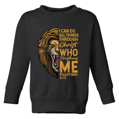 Philippians 413 Bible Quote Scriptures Christian Toddler Sweatshirt