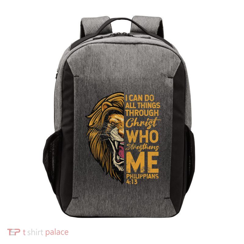 Philippians 413 Bible Quote Scriptures Christian Vector Backpack