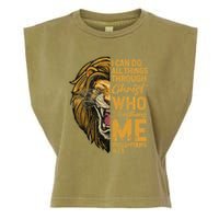 Philippians 413 Bible Quote Scriptures Christian Garment-Dyed Women's Muscle Tee