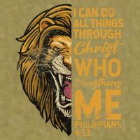 Philippians 413 Bible Quote Scriptures Christian Garment-Dyed Women's Muscle Tee