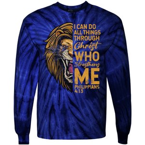 Philippians 413 Bible Quote Scriptures Christian Tie-Dye Long Sleeve Shirt