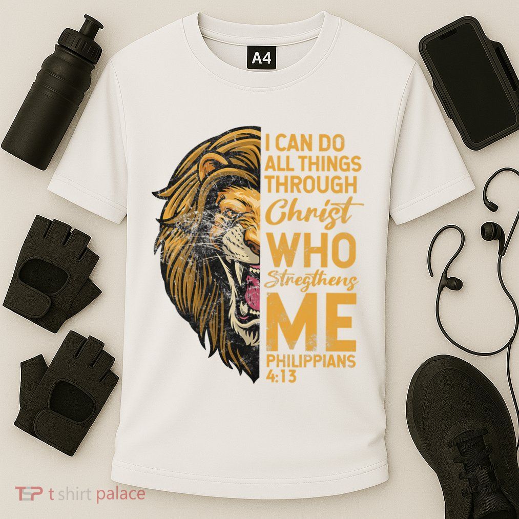 Philippians 413 Bible Quote Scriptures Christian Performance Shirt